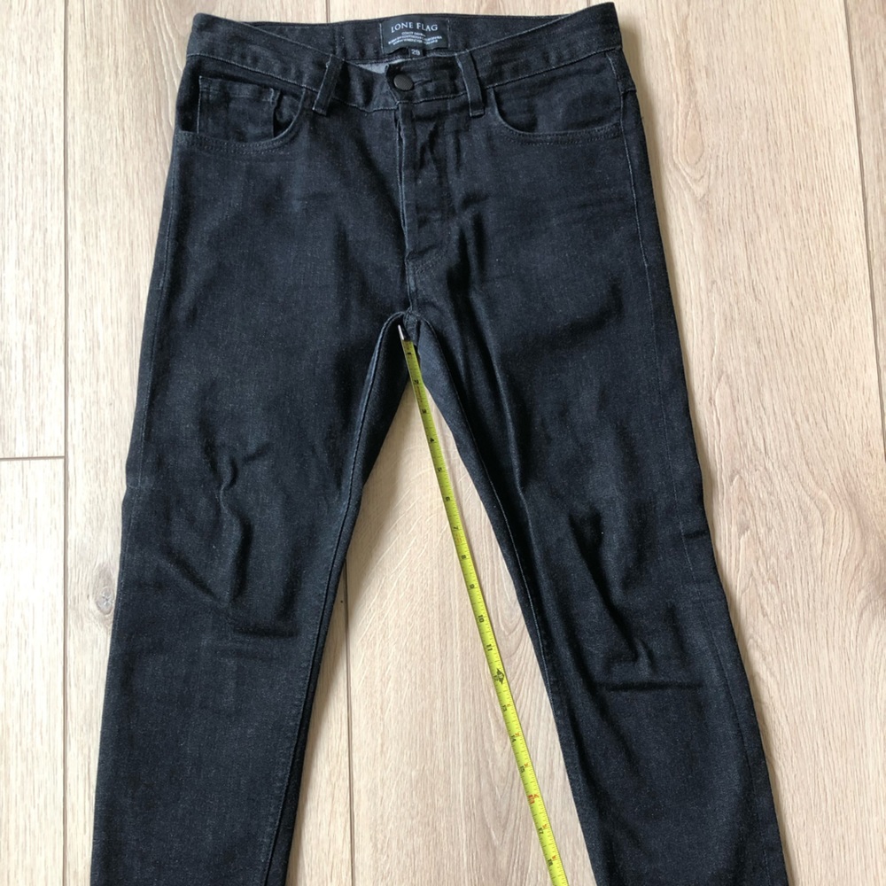 Lone Flag Coast Denim Black Weft White Warp